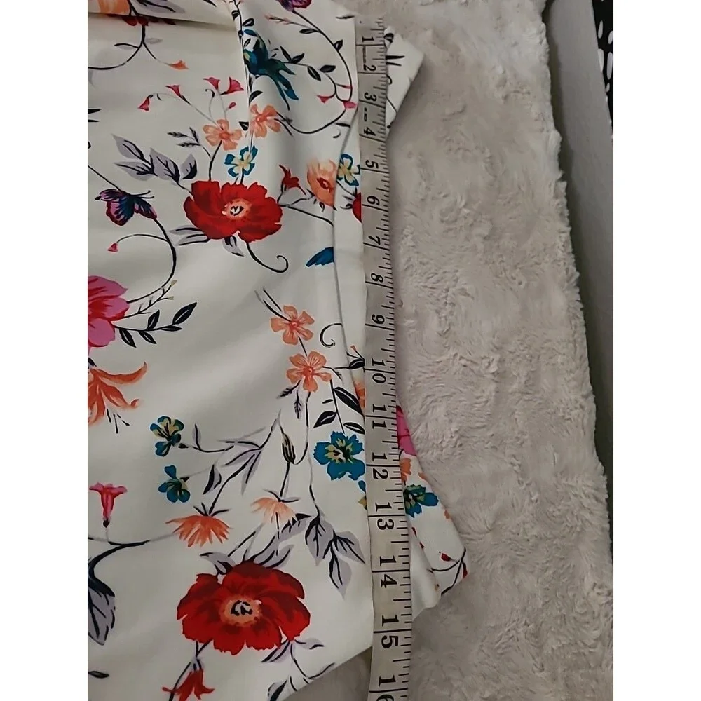 Old Navy Skirt Womens Size XXL 16 White Boho Floral Fairy Mini Summer